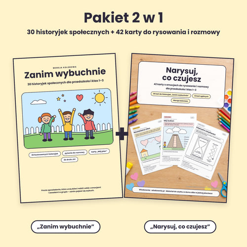Pakiet Zanim wybuchnie i Narysuj, co czujesz